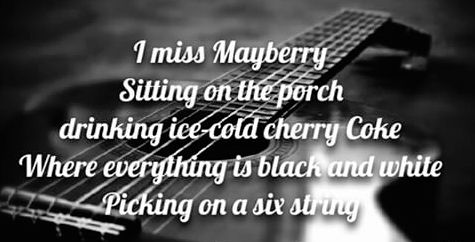 i miss mayberry chorus